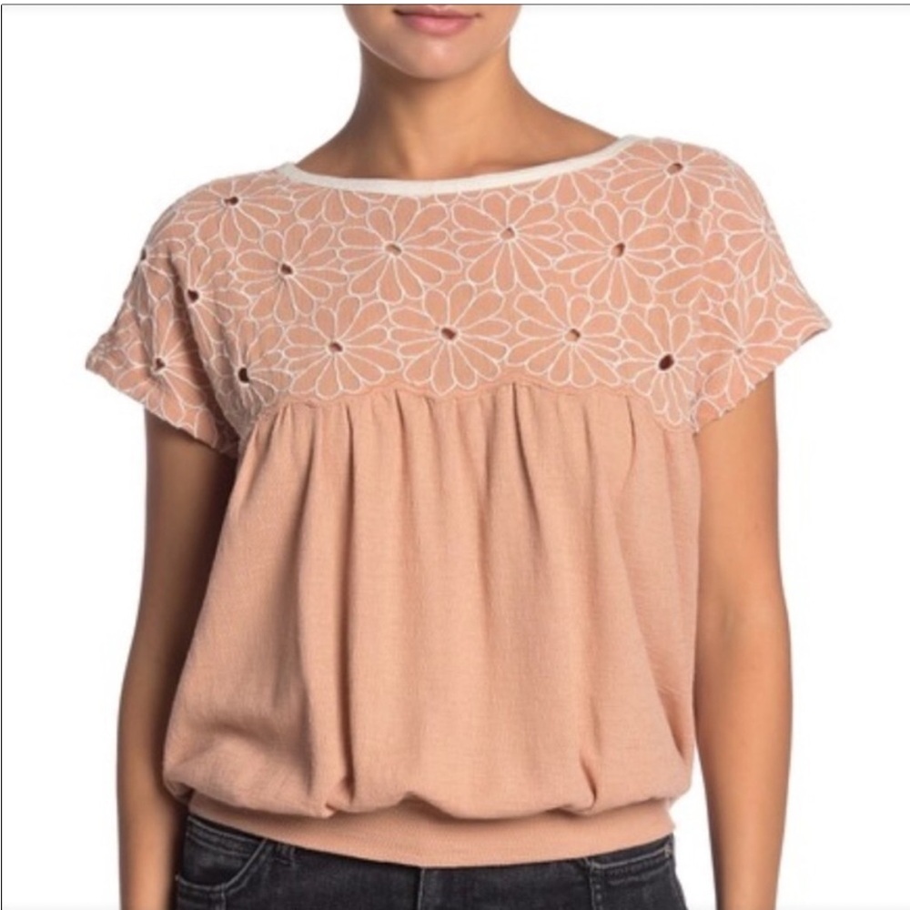 Free People Georgia Bubble Hem Top